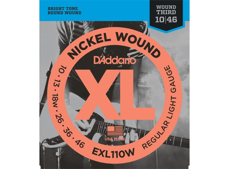 D'Addario EXL110W El. gitar strenger (010-046) 